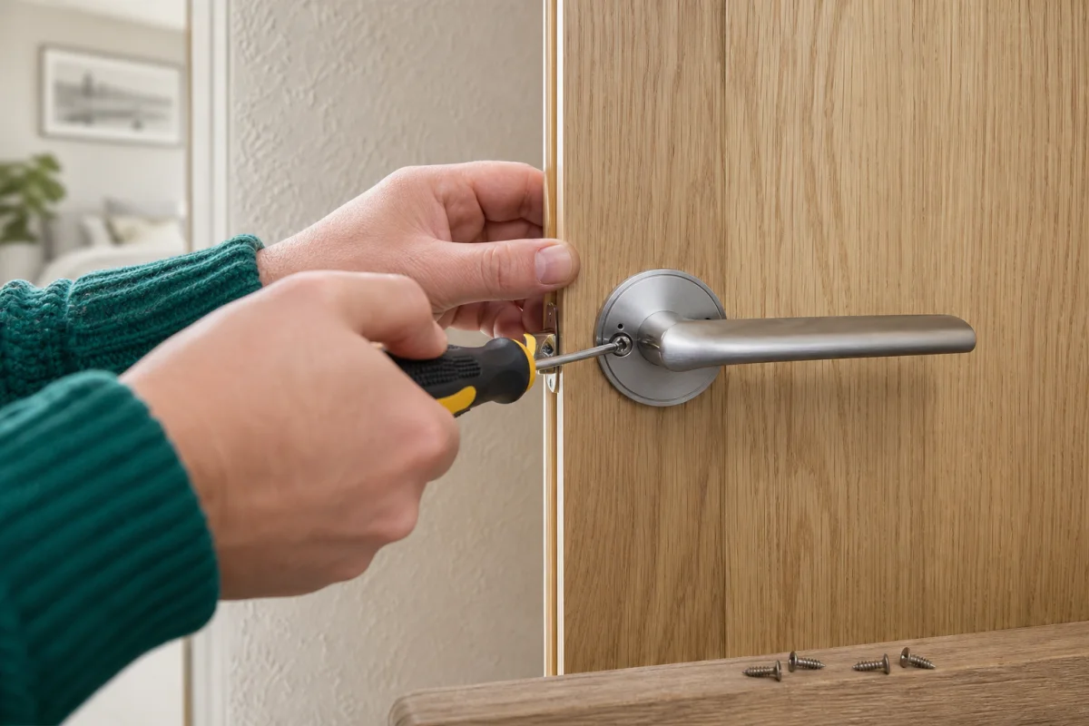 comment ouvrir une porte de chambre fermée à clé