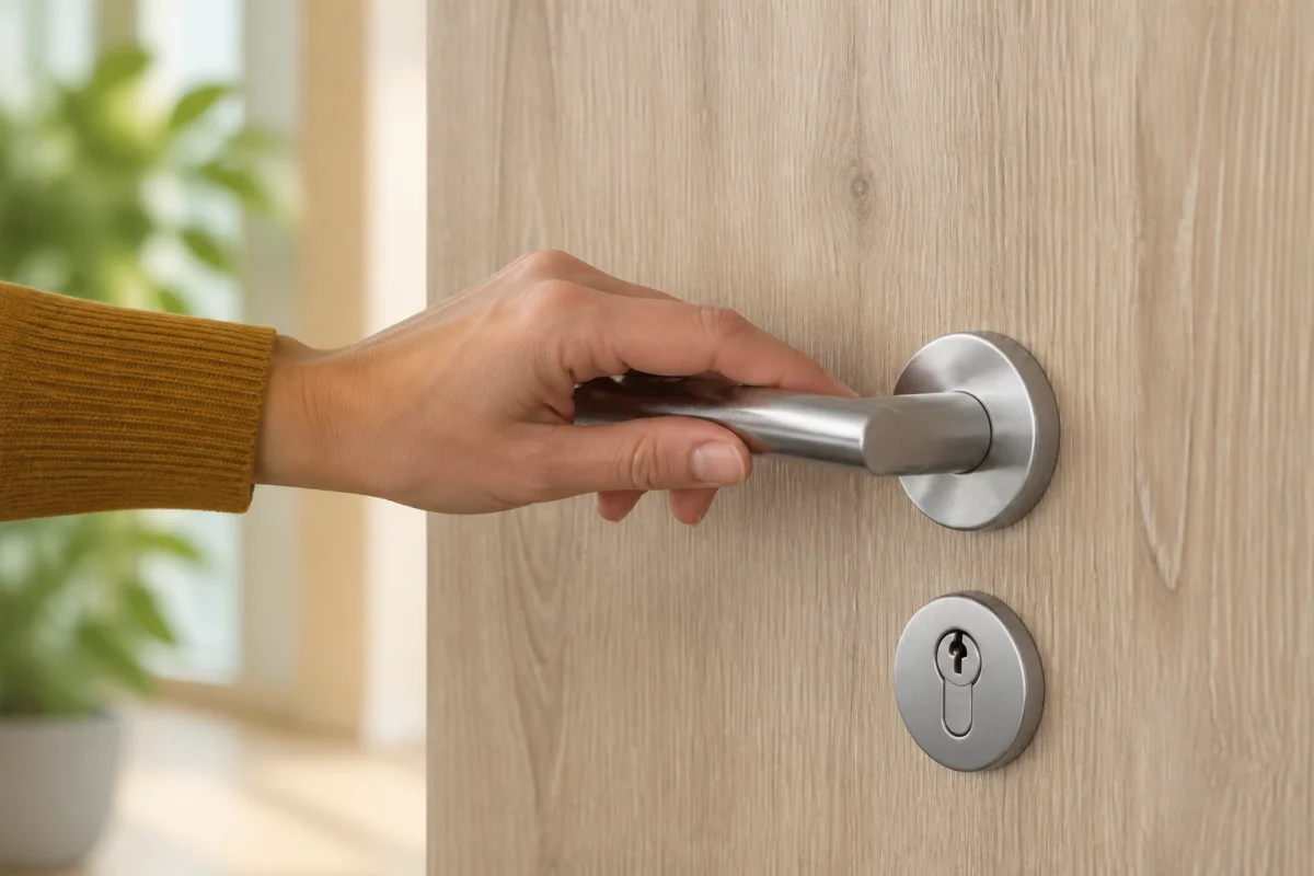 poignée de porte avec serrure