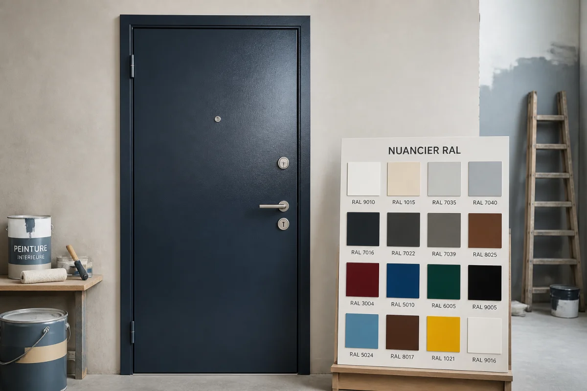 peinture porte blindée