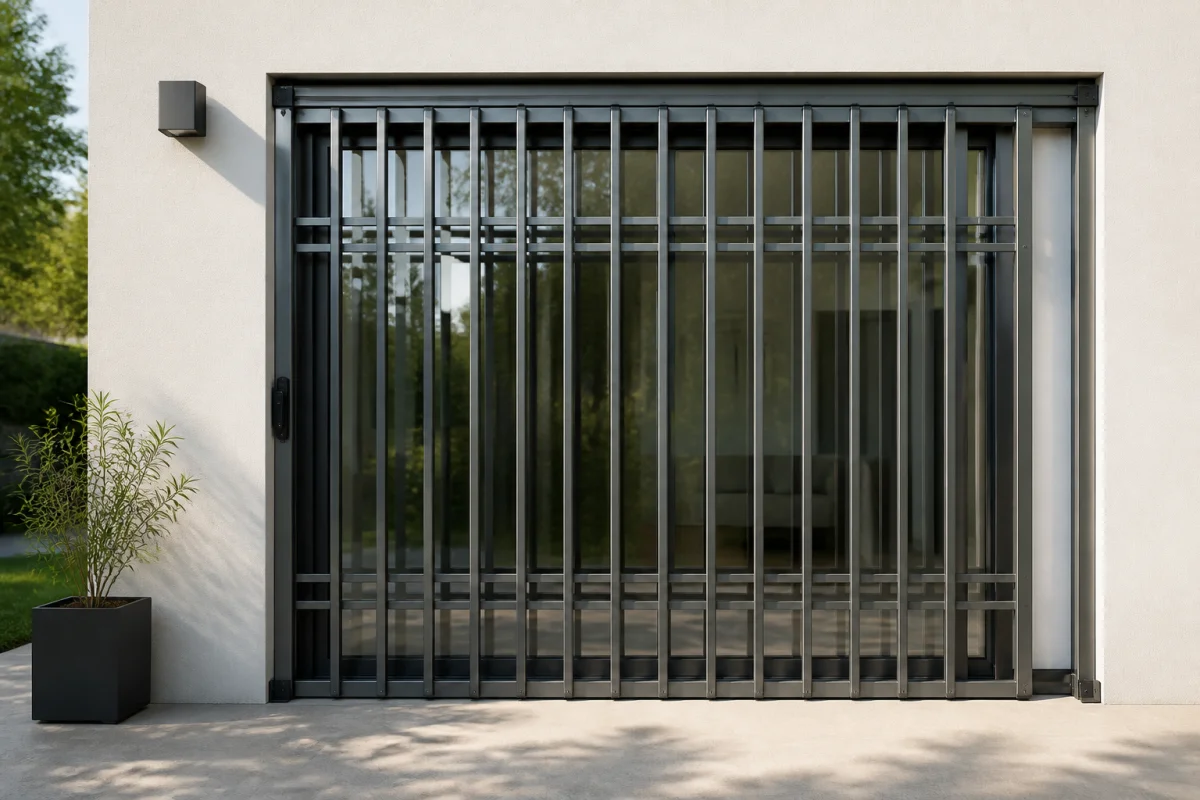 grille de défense coulissante