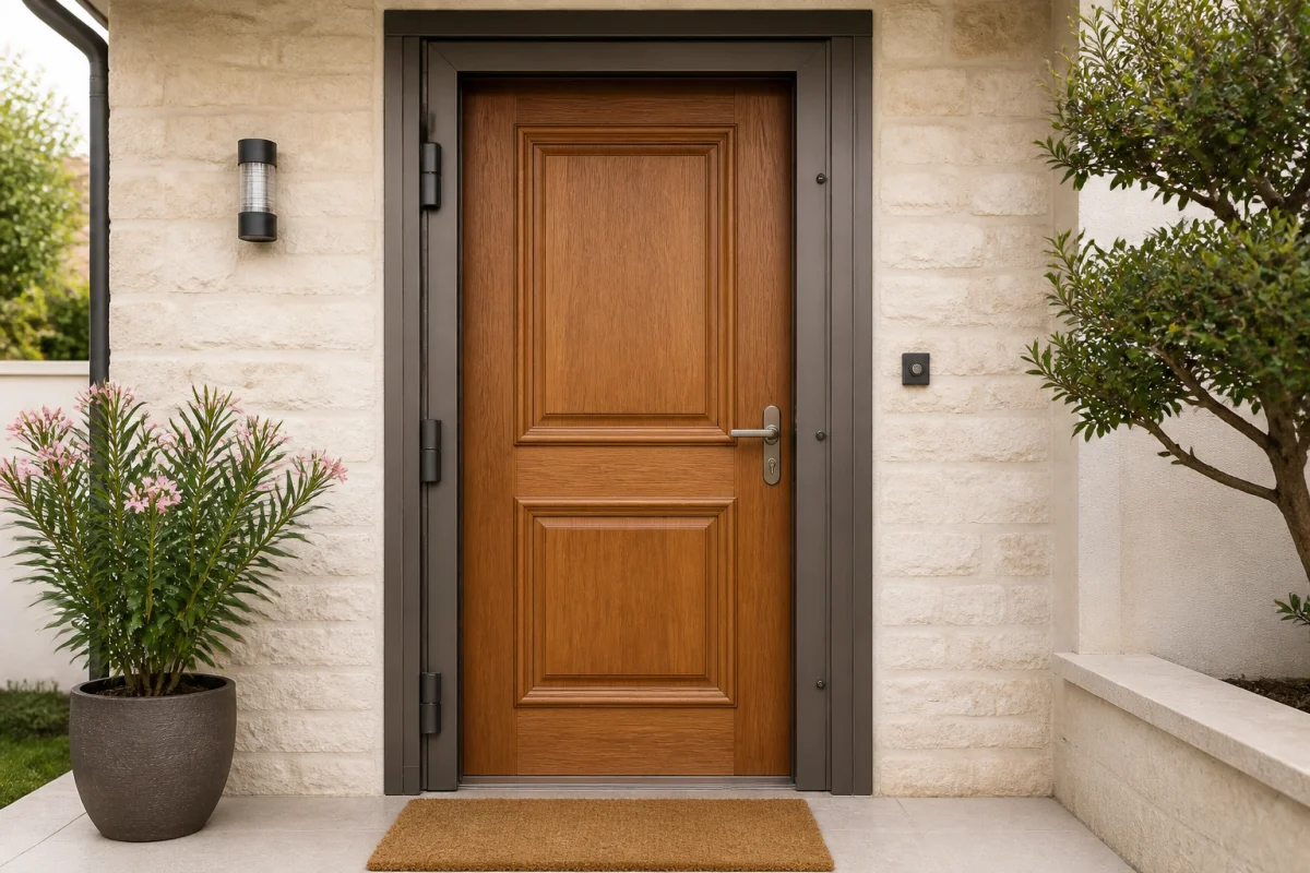 renforcer une porte d'entrée en bois